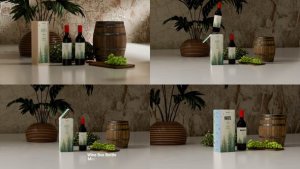 Videohive Wine Bottle mockup Product Promo template preview