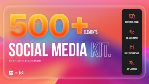 Videohive Social Media Kit | After Effects Elements template preview