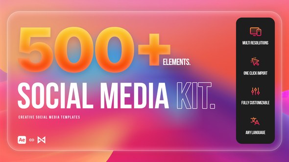 Videohive Social Media Kit | After Effects Elements template preview
