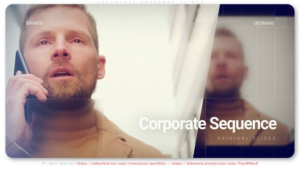 Videohive Corporate Sequence Slides Openers template preview