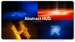 Videohive Abstract HUD Logo Reveal 52453383 Logo Stings template preview