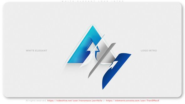 Videohive White Elegant Logo Intro Logo Stings template preview