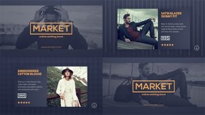 Online Store Promo Video Displays template preview