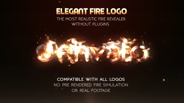 Videohive Elegant Fire Logo (No Plugin) Logo Stings template preview