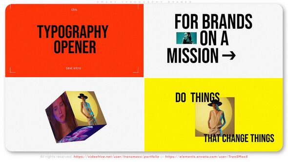 Videohive Smart Typography Opener 55608726 Titles template preview