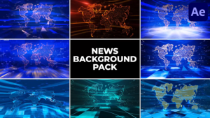 Videohive News Background Pack for After Effects Elements template preview