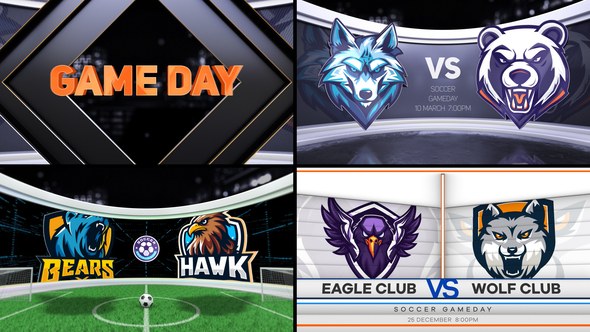 Videohive Soccer VS 3 Logo Stings template preview