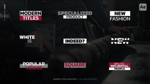Videohive Modern Titles Animation v2.0 | AE Titles template preview