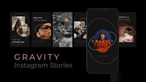 Videohive Gravity Instagram Stories Openers template preview