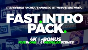Videohive Fast Intro Pack 5in1 Openers template preview
