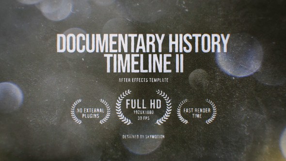 Videohive Documentary History Timeline 2 Video Displays template preview