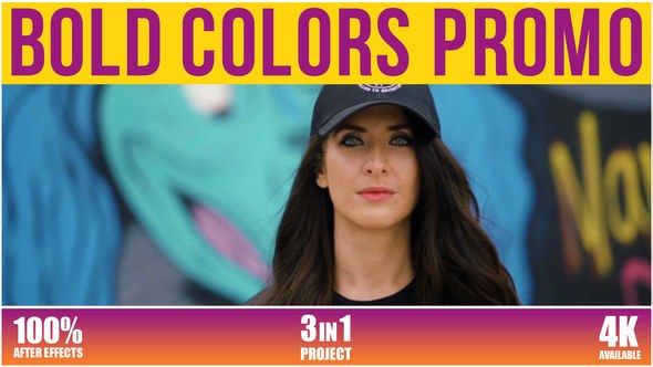 Videohive Bold Colors Promo Openers template preview