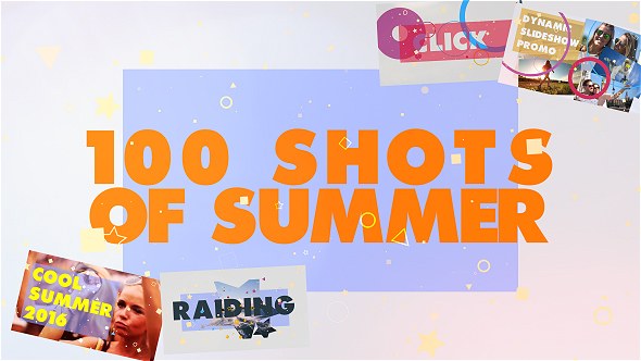 Videohive 100 Shots of Summer Slideshow Openers template preview