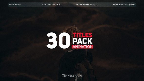 Creative Titles Video Displays template preview