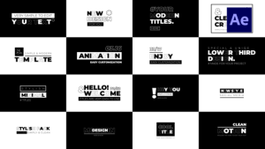 Videohive Typography Titles 39577985 Titles template preview
