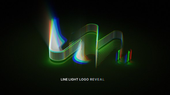 Videohive Line Light Logo Reveal Logo Stings template preview