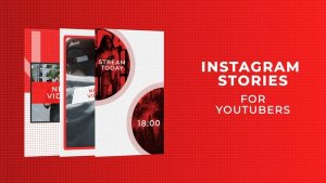 Instagram Stories for YouTubers Video Displays template preview