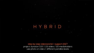 Hybrid Typo Opener Video Displays template preview