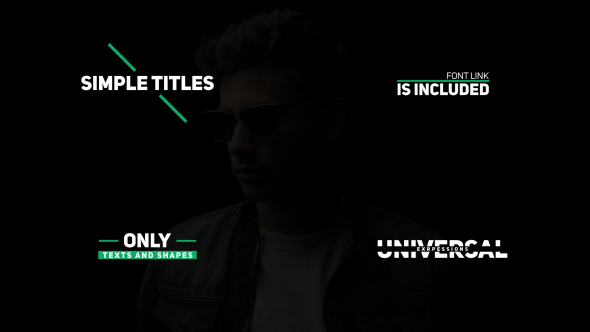 Videohive Simple Titles 19794177 Titles template preview