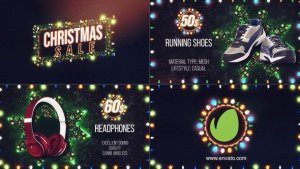 Christmas Sale Promo Video Displays template preview