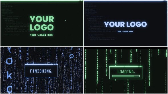 Videohive Glitch Tech Logo Reveal 60960042 Logo Stings template preview