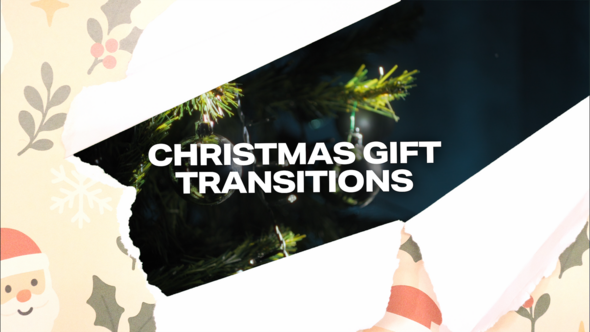Videohive Christmas Gift Transitions Elements template preview