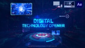 Videohive Digital Technology Opener 53676897 Titles template preview