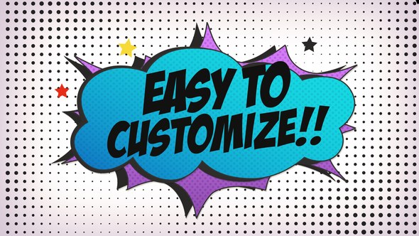 Videohive Comic Themed Texts Template V2 Titles template preview