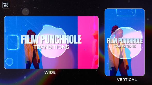 Videohive Film Punchhole Transitions Elements template preview