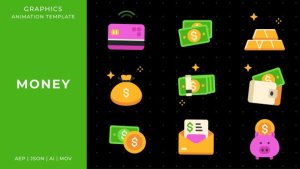 Videohive Money graphic animation template | After Effects Elements template preview
