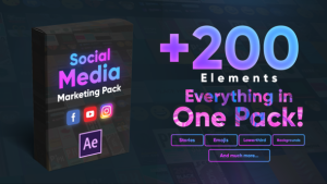 Social Media Marketing Pack Video Displays template preview