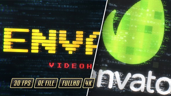 Holographic Digital Technology Intro Video Displays template preview