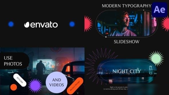 Videohive Modern Typography Intro Slideshow for After Effects Openers template preview