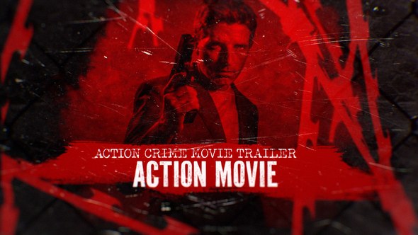 Videohive Action Crime Movie Trailer Video Displays template preview