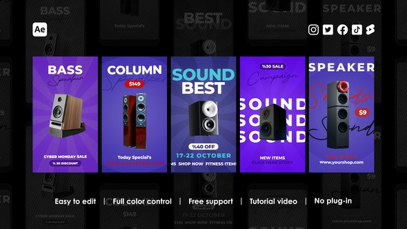 Videohive E-Commerce Instagram Reels 45537050 Product Promo template preview