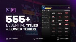 Videohive Titles and Lower Thirds Pack // 555+ Animations Titles template preview
