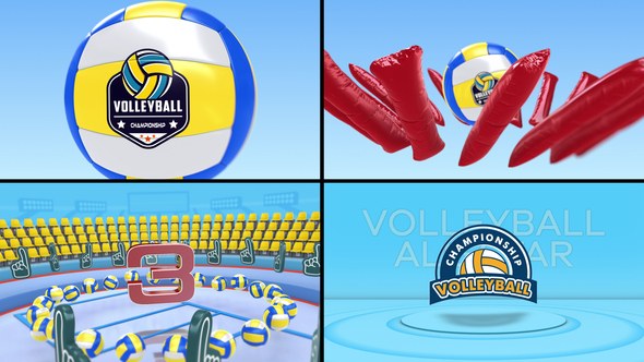 Videohive Volleyball Countdown 5 Elements template preview