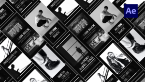 Videohive Black Social Media Stories Product Promo template preview