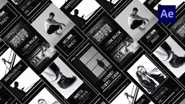 Videohive Black Social Media Stories Product Promo template preview