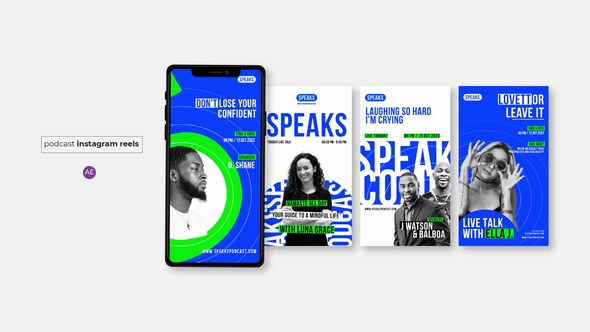 Videohive Podcast Instagram Reels Vol.02 Product Promo template preview