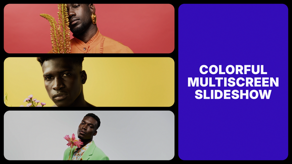 Videohive Colorful Split Screen Slideshow Broadcast-packages template preview
