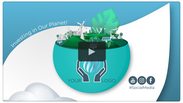 Videohive Clean Energy Logo Intro / Green Planet Campaign Product Promo template preview
