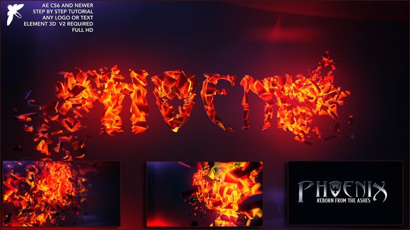 Videohive Fire Logo 24257439 Logo Stings template preview