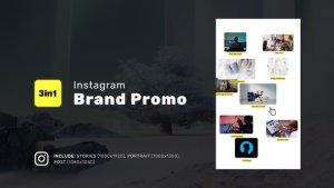 Videohive Brand Promo - Instagram Stories, Portrait, Square Product Promo template preview