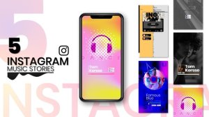 Videohive Instagram Story Music Visualizer Product Promo template preview