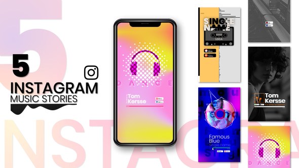 Videohive Instagram Story Music Visualizer Product Promo template preview