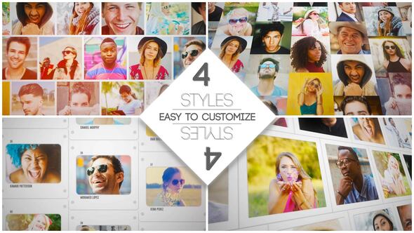 Videohive Mosaic Slides Logo Opener Logo Stings template preview