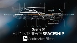 Videohive HUD Interface Spaceship 01 Ae Elements template preview