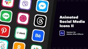Videohive Animated Social Media Icons II Elements template preview
