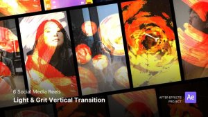 Videohive Social Media Reels - Light & Grit Vertical Transition After Effects Template Elements template preview